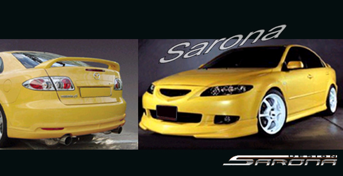 Custom Mazda Mazda6  Sedan Body Kit (2003 - 2006) - $1090.00 (Manufacturer Sarona, Part #MZ-016-KT)